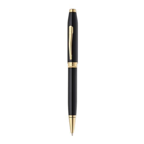 Ballpoint Pen - Cross Foundry Black Lacquer with Gold Trim