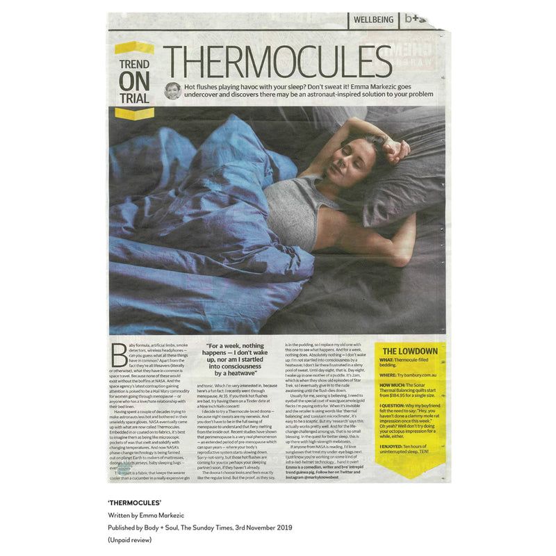 Queen Sonar Thermal Balancing Mattress Topper with Outlast technology for optimal sleep comfort, moisture control, and temperature regulation.