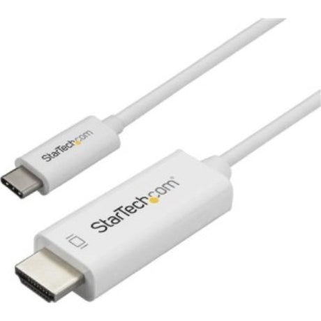 StarTech 1m USB-C to HDMI Cable supporting 4K at 60Hz for seamless connections to displays like MacBook and Chromebook.