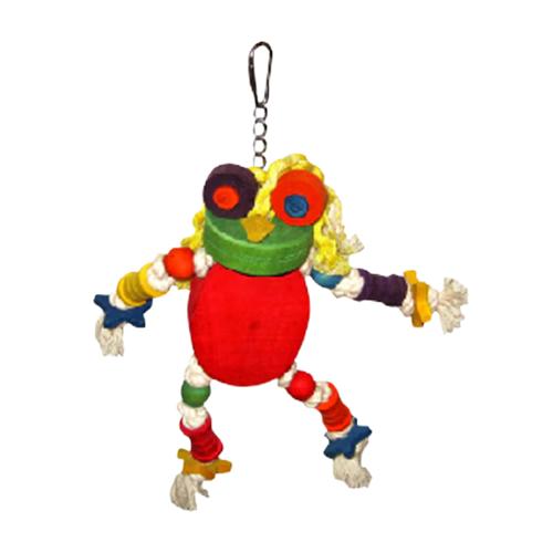 Bird Toy - The Silly Wooden Frog 30cm