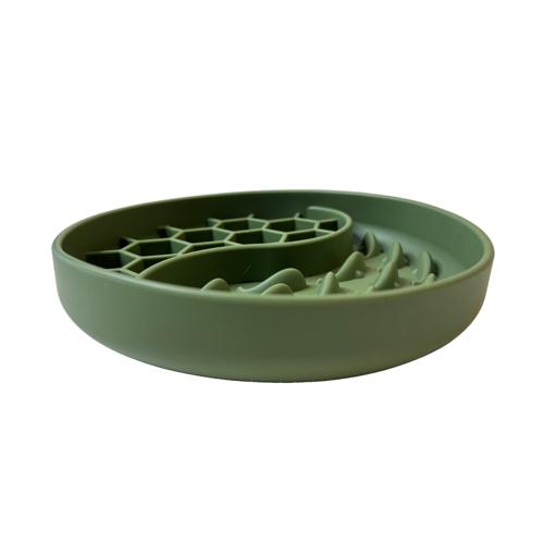 Dog - Slow Feeder Soothe Dish Olive 20cm
