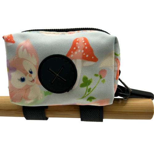 Latched Poop Bag Holder - Pink Rose