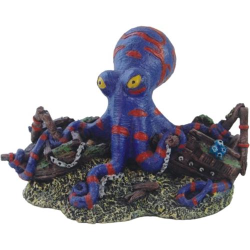Aquatic Ornament - Octopus in wreckage