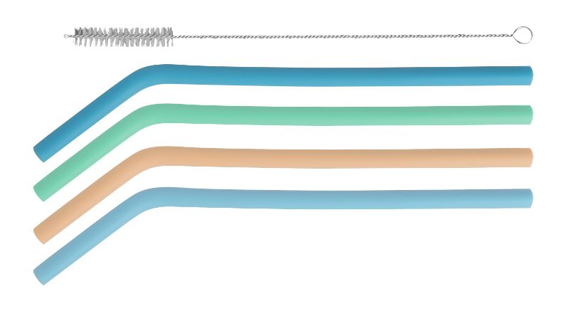 Avanti Silicone Straws Set of 4