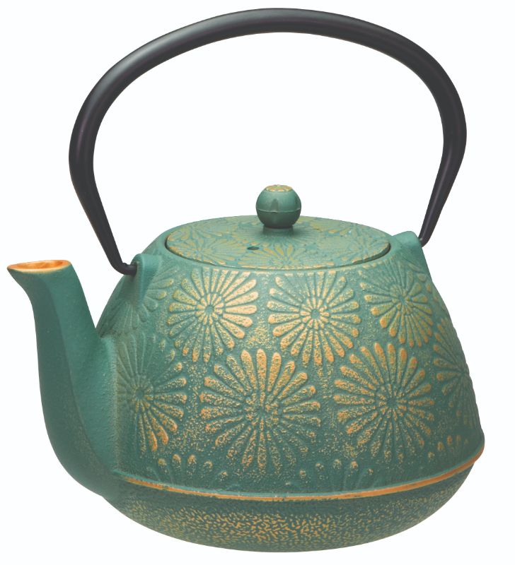 Avanti Daisy Teapot 1.2L - Teal/Gold