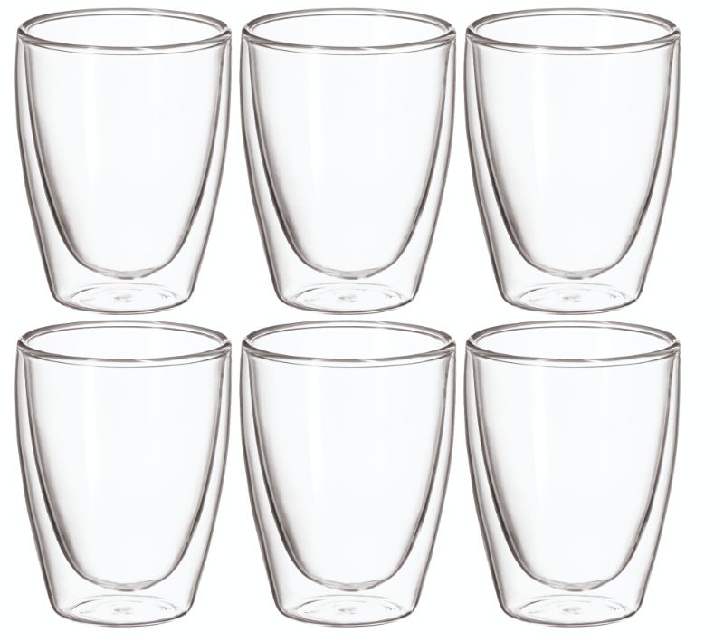 Avanti Caffe 25Oml T/Wall Glass 6pc Set