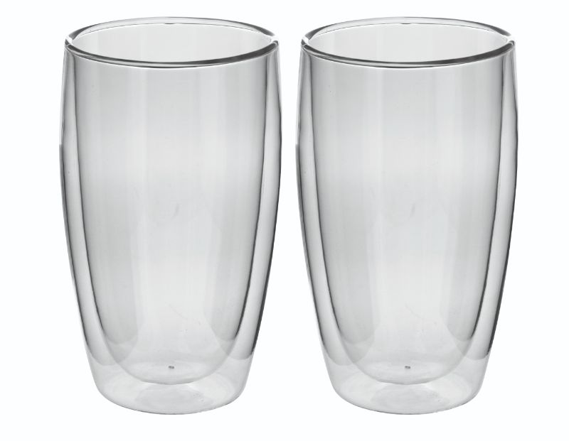 Avanti Caffe Twin Wall Glass 400ml 2pc Set