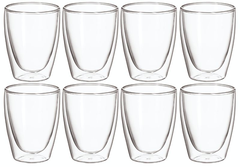 Avanti Caffe Twin Wall Glass 250ml - 8 Piece Set