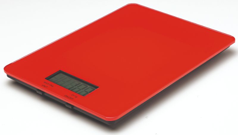 Avanti Digital Kitchen Scales 5.0kg Red