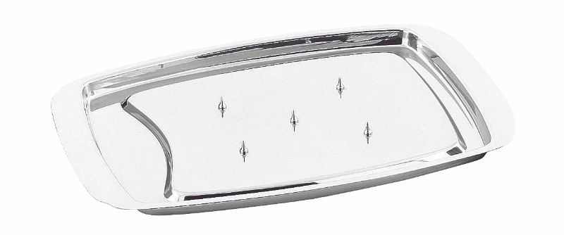 Carving Tray with Spikes - Stainless Steel