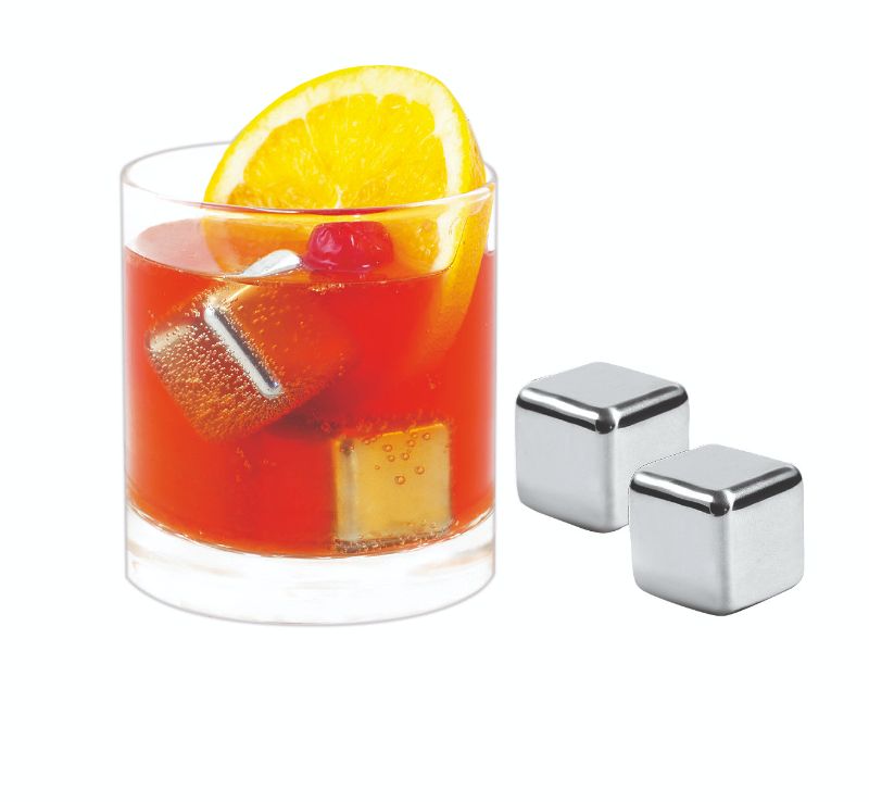 Avanti Stainless Steel Ice Cubes Set of 4 in Box