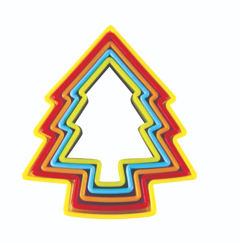 Avanti Xmas Tree C/Cutters Set of 5 - MC