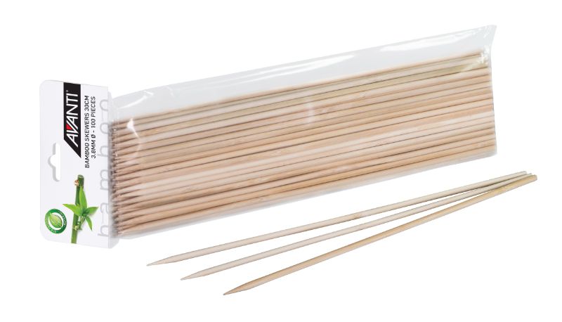 Avanti Bamboo Skewers 30cm 100pce Pack