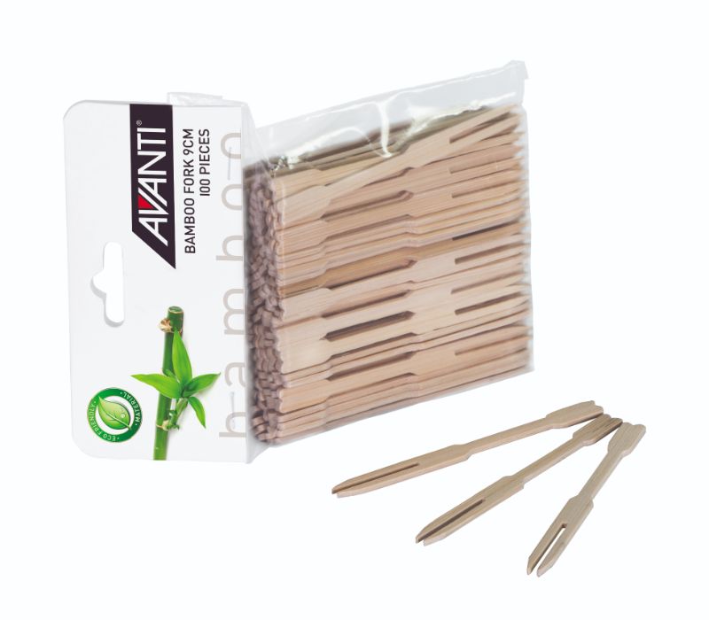 Avanti Bamboo Fork - 9cm 100Piece Pack