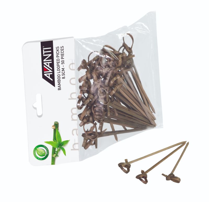 Avanti Bamboo Looped Picks 8.5cm 50 Pce