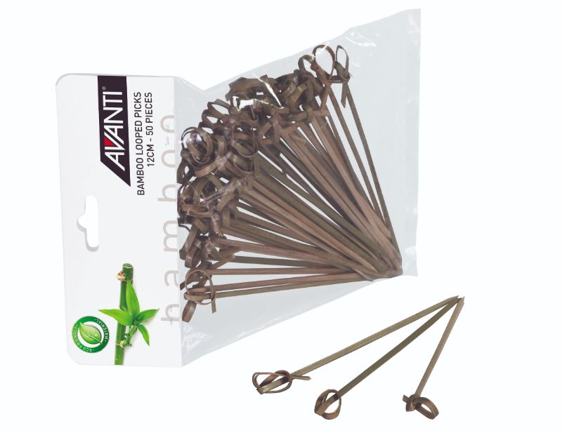 Avanti Bamboo Looped Picks 12cm 50pce