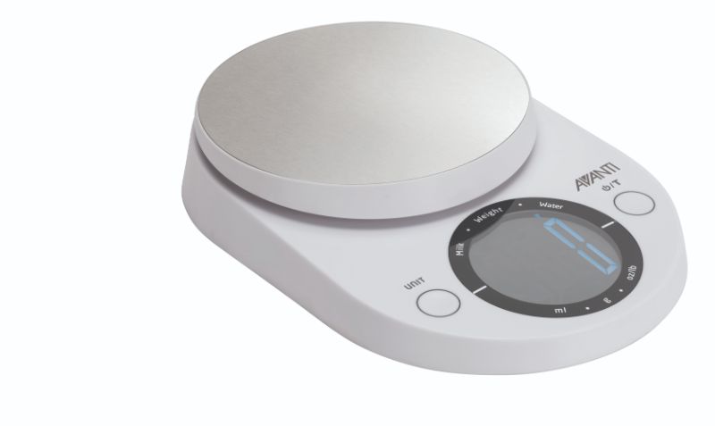 Avanti Large Display Kitchen Scale White