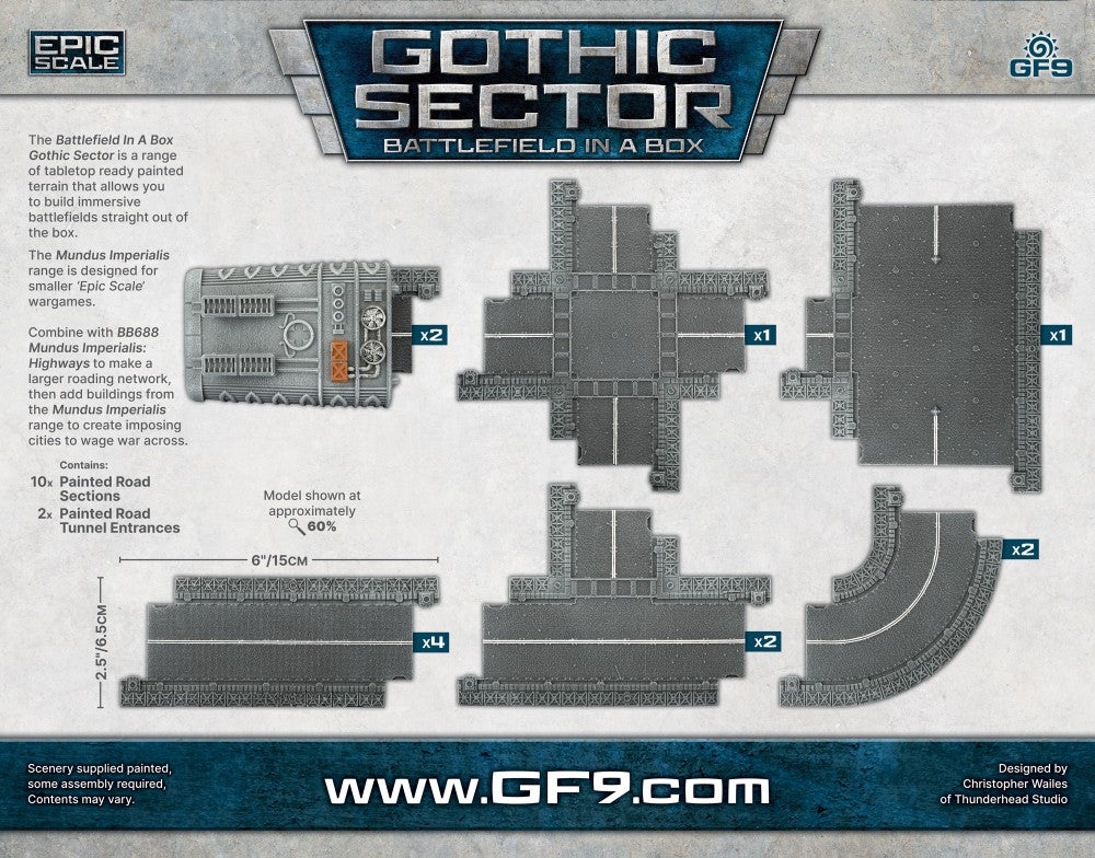 Battlefield in a Box: Gothic Sector - Mundus Imperialis: Roads