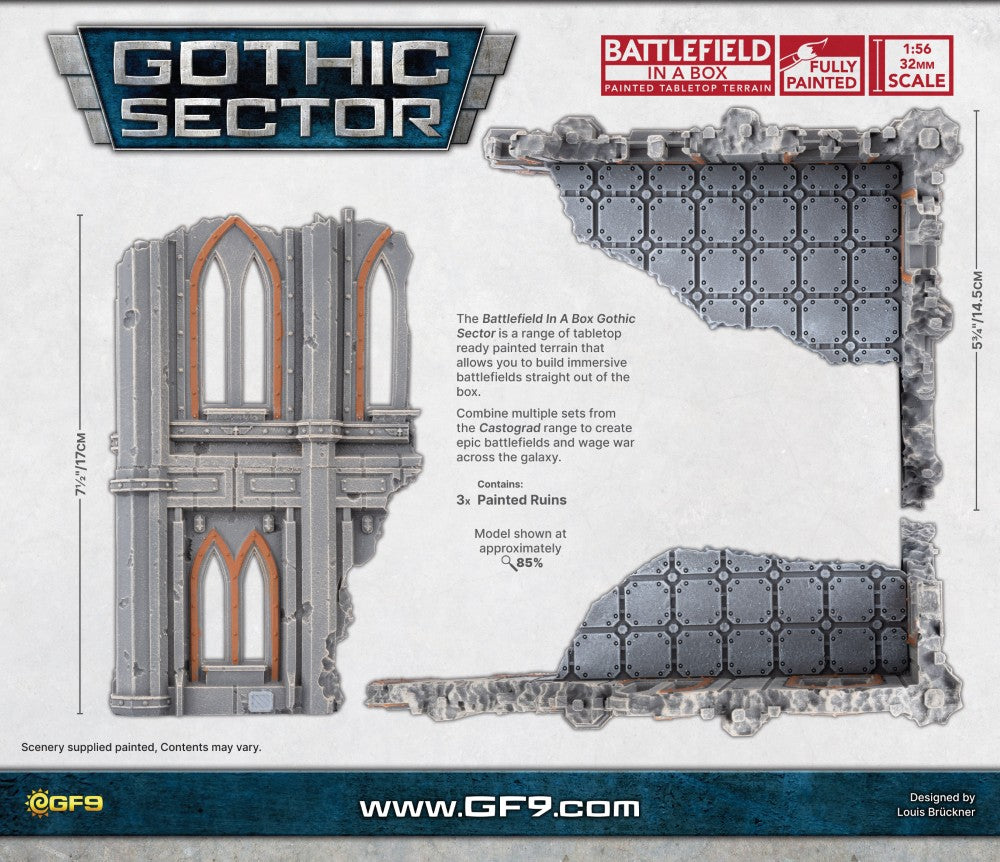 Battlefield in a Box: Gothic Sector - Castograd Hab Block Big Ruins