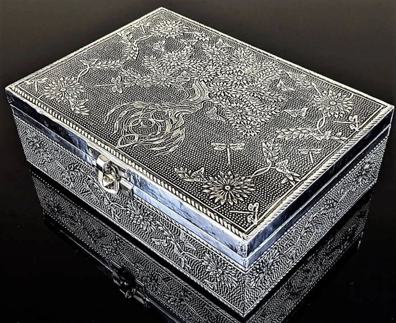 Jewellry Box - Silver Tree of Life (18cm)