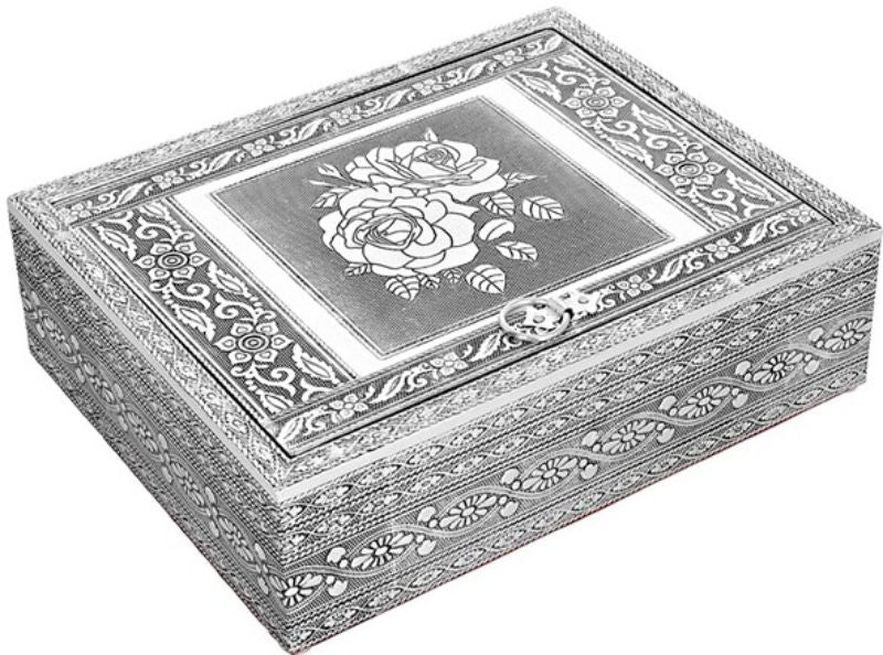 Jewellry Box - Silver Rose (25cm)
