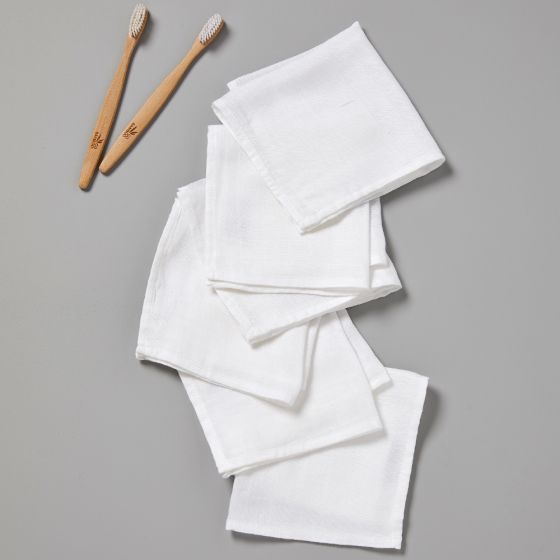 Little Bamboo Muslin Washers 6pk - Natural - Little Bamboo