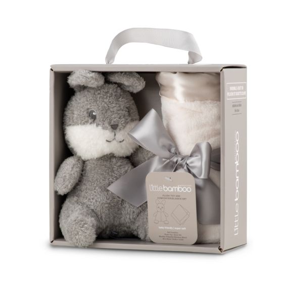 Little Bamboo Plush & Blankie Set - Natural - Little Bamboo