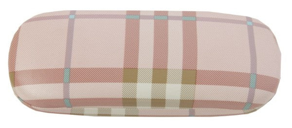Plaid Glasses Case - Pink