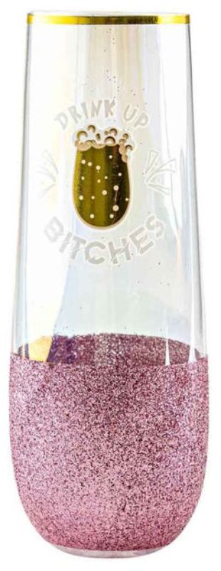 STEMLESS CHAMPAGNE Glass - DRINK UP GLITTERATTI