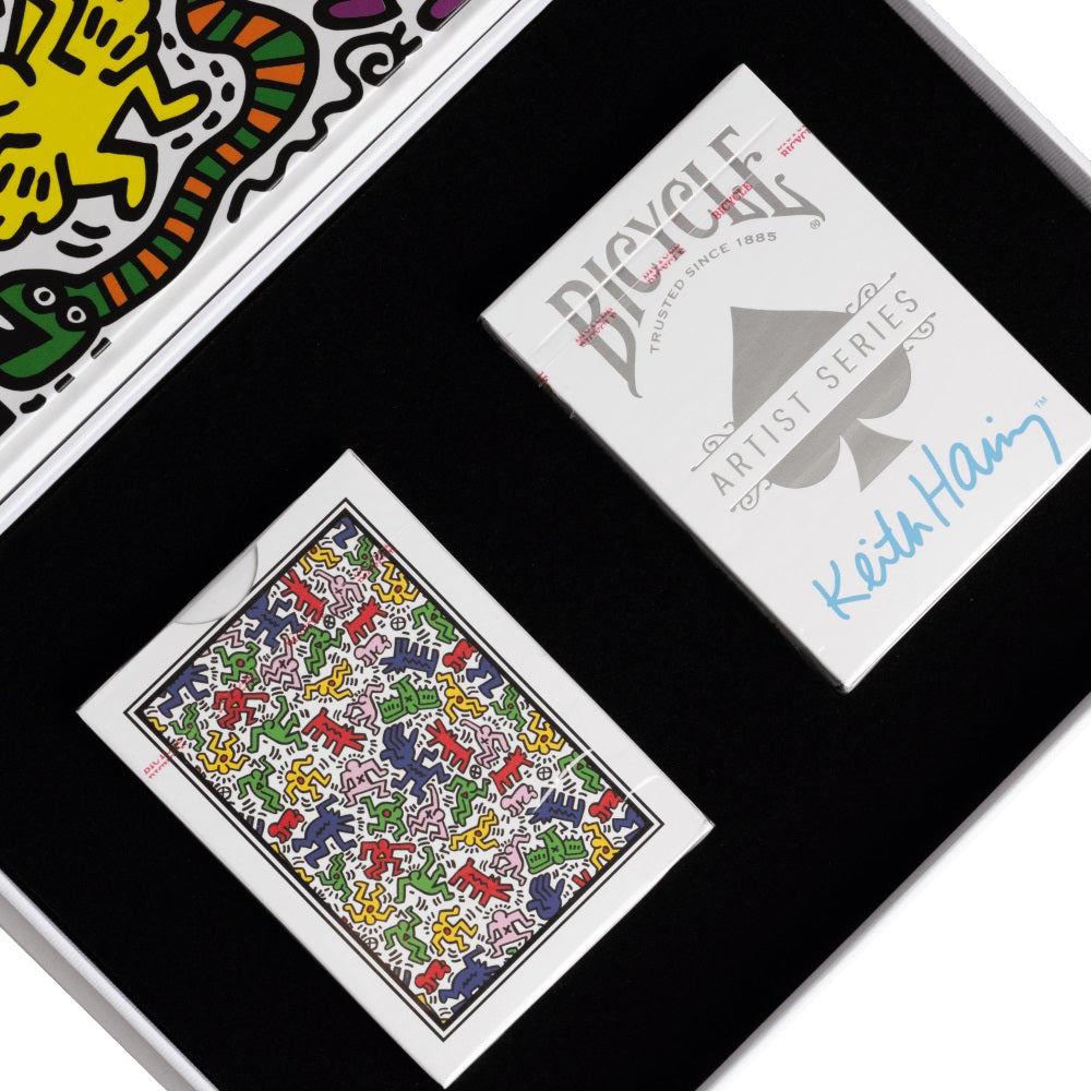 Bicycle Artist Series Keith Haring Red/Blue 2pk Boxed Set LIMITED SERIES