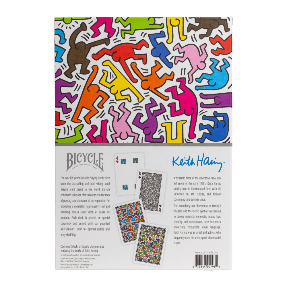 Bicycle Artist Series Keith Haring Red/Blue 2pk Boxed Set LIMITED SERIES