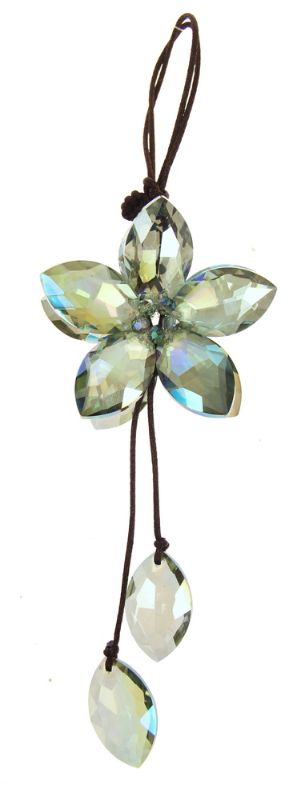 Hanging Deco - Crystal Flower Green (26cm)