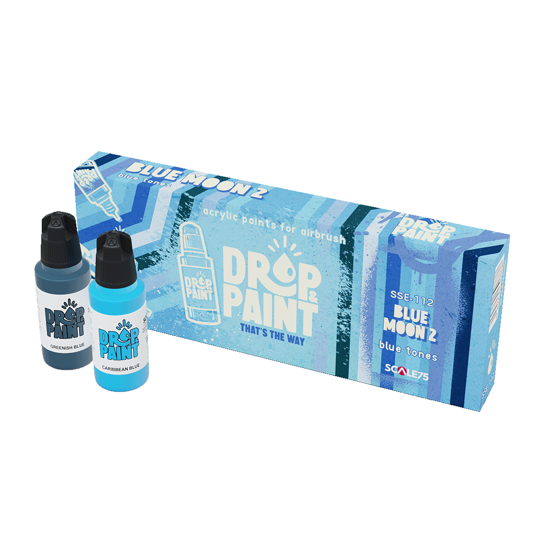 Scale 75 - Drop and Paints - Blue Moon 2 Paint Set