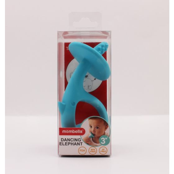 Dancing Elephant Teether - Blue - Mombella