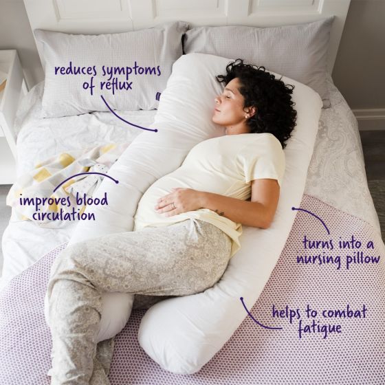 Therapeutic Body & Bump Maternity Pillow - ClevaMama
