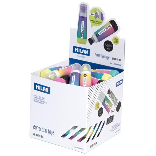 Correction Tape 5mm x 6m Sunset Series 40 Pack Milan