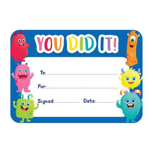 You Did It Certificates Giggle & Grow 30 Pack LCBF