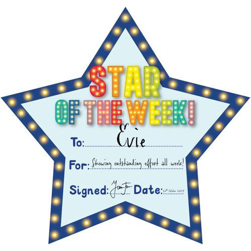 Star of the Week Certificates Giggle & Grow 30 Pack LCBF