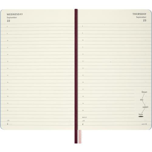 2027 Alice Daily Hardcover Diary Large White Rabbit Moleskine LE