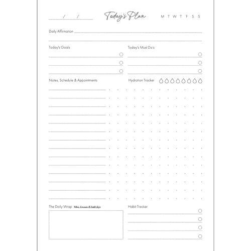 Undated A5 Day-Per-Page Wiro Designer Planner Collins