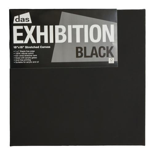 Exhibition Black 1.5 Artist Canvas 15x15 DAS