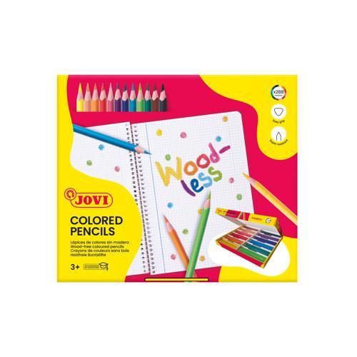 Woodless Coloured Pencils Classroom Pack 288 Pieces Jovi