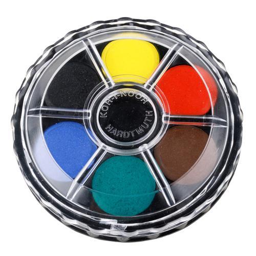 School Watercolour Paint Set 6 Colours Koh-I-Noor Classic