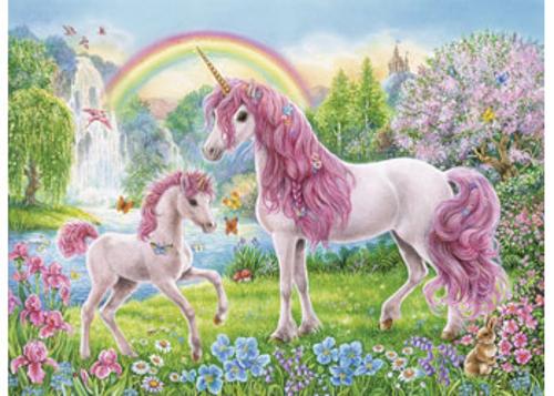 Ravensburger Magical Unicorns Puzzle Colour Bk 100 Pieces