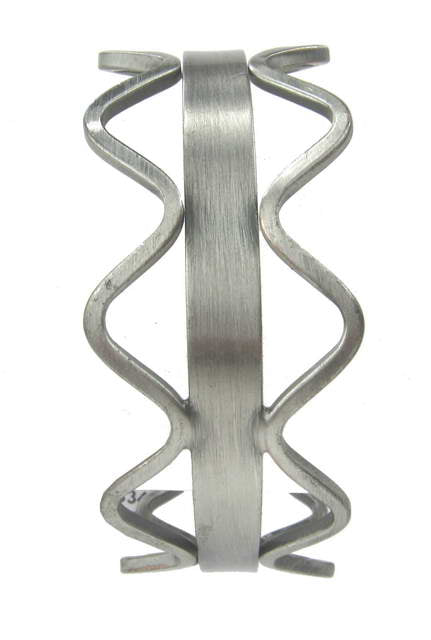 Bracelet Squiggle Pewter
