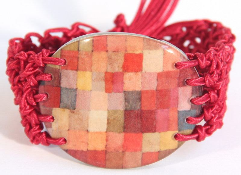 Bracelet - Check Red - Red