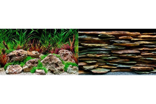 Aquatic Background Precut Aquawild - Slateways (120cm)