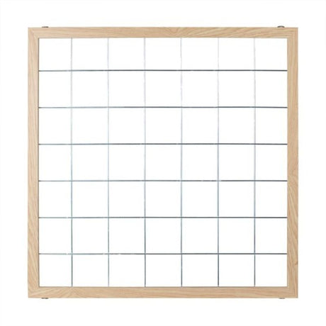Sage Wedding Wooden Foliage Hanging Grid, a rustic frame for greenery and photos, ideal for charming wedding decor.