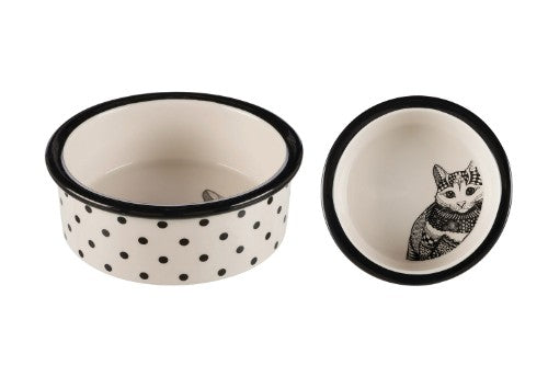 Cat Dish - Zentangle -12cm