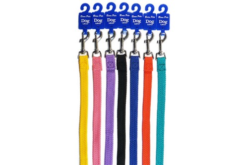 Dog Lead - - Double Nylon Webbing Lead